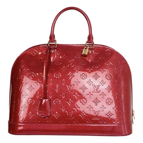 louis vuitton alma patent leather bag